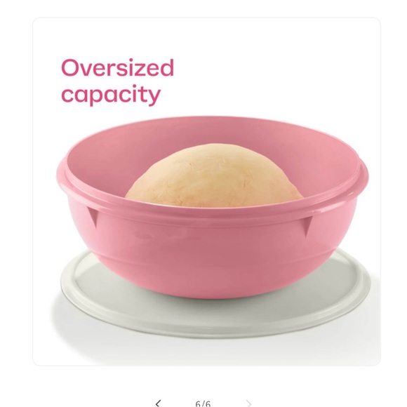 NEW (NIP)Tupperware Pink Fix-N-Mix Bowl, 26 cup capacity - Picture 4 of 8